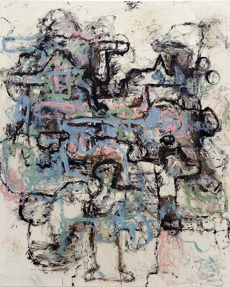 Habib Farajabadi, Untitled Acrylic on Linen 200x190 cm 2020