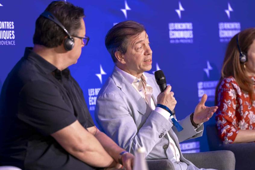 Mathias Burghardt, Executive Vice-President  of The Trinity Gate Investments at the annual Rencontres Économiques d'Aix-en-Provence forum