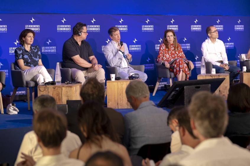 Mathias Burghardt, Executive Vice-President  of The Trinity Gate Investments at the annual Rencontres Économiques d'Aix-en-Provence forum