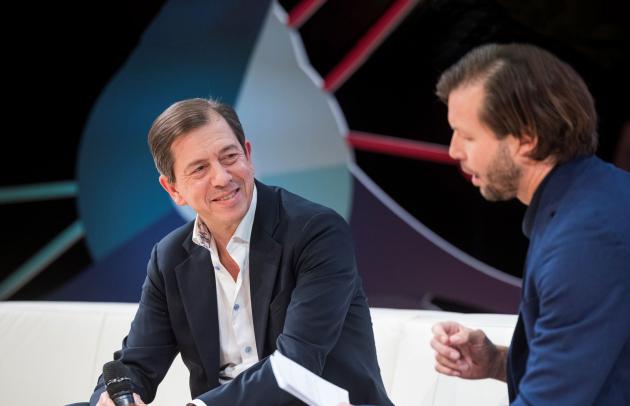 Mathias Burghardt during the opening of  the Trinity Gate Investments Real Conference AI x AI